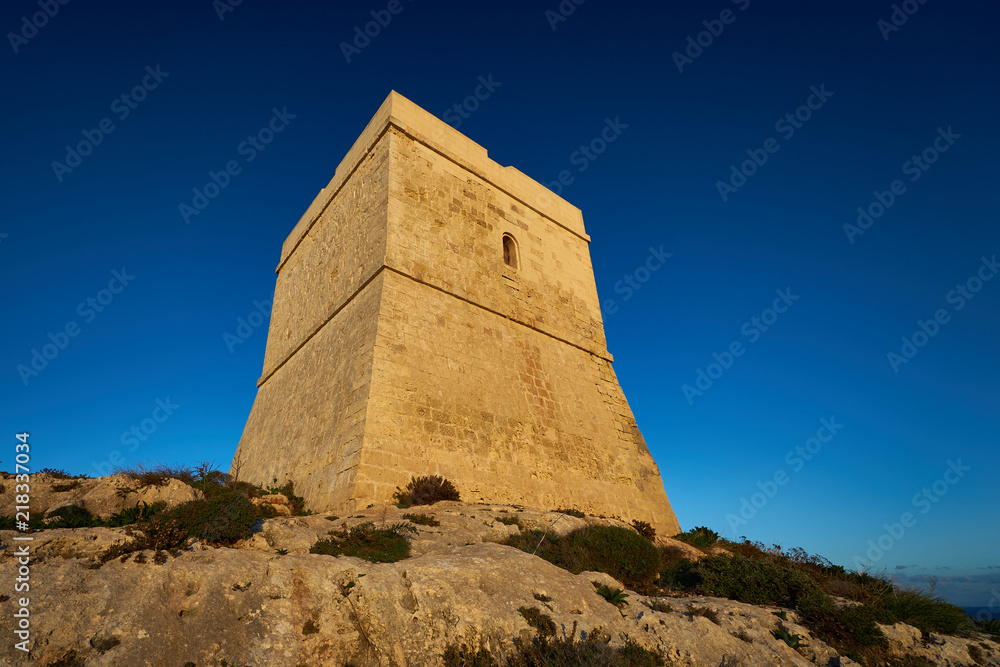 Hamrija Coastal Tower in Qrendi, Malta