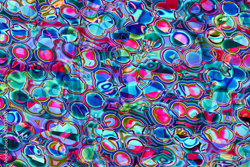 Colorful abstract background texture with blobs and circles