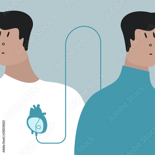 Colorful blood transfusion vector illustration