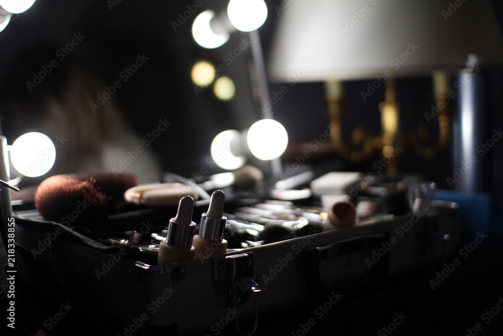 Naklejka premium make-up set at wedding party