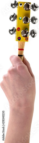Hand shaker with bells instrument