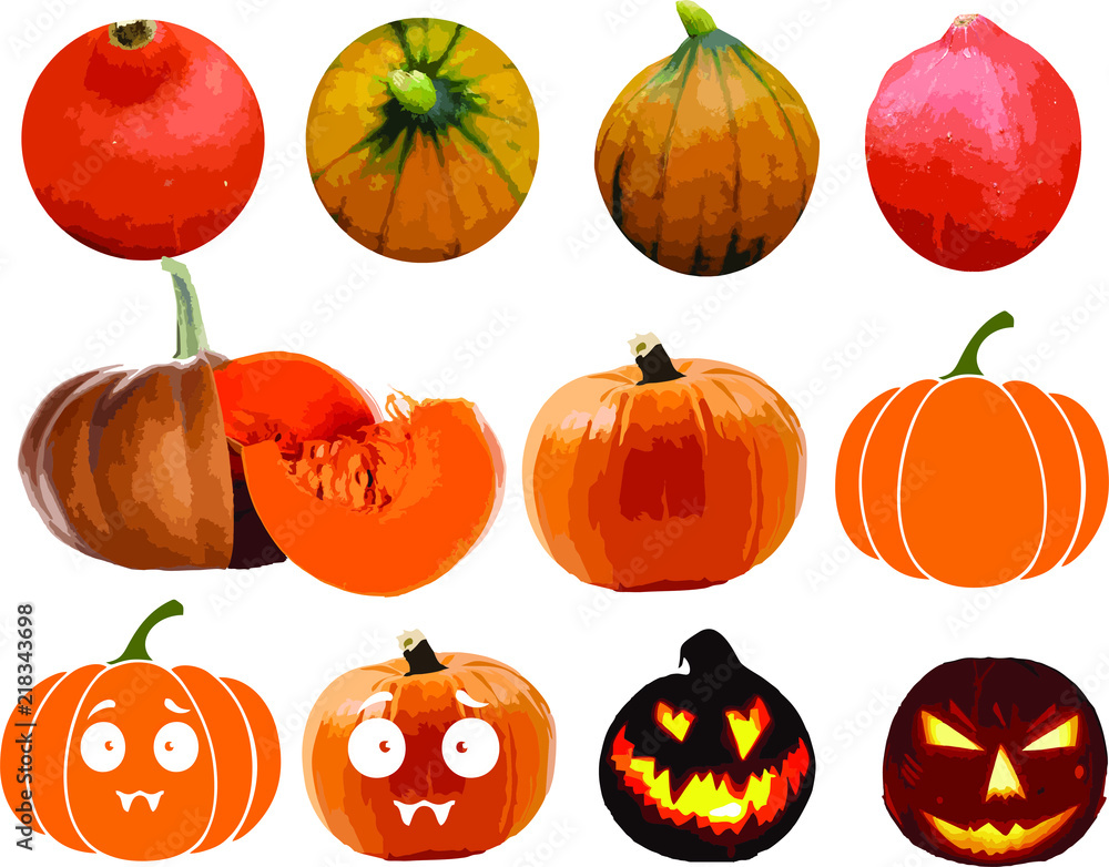 Kolorowe dynie, dynia halloween Kolorowe dynie, dynia halloween