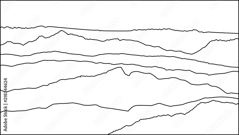 landscape of mountains drawing vector eps 10 landscape of mountains drawing vector eps 10