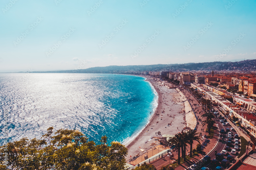 Blick über die Promenade von Nizza