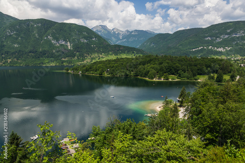 Bohinj lake in Julian Alps  Triglav National Park  Slovenia