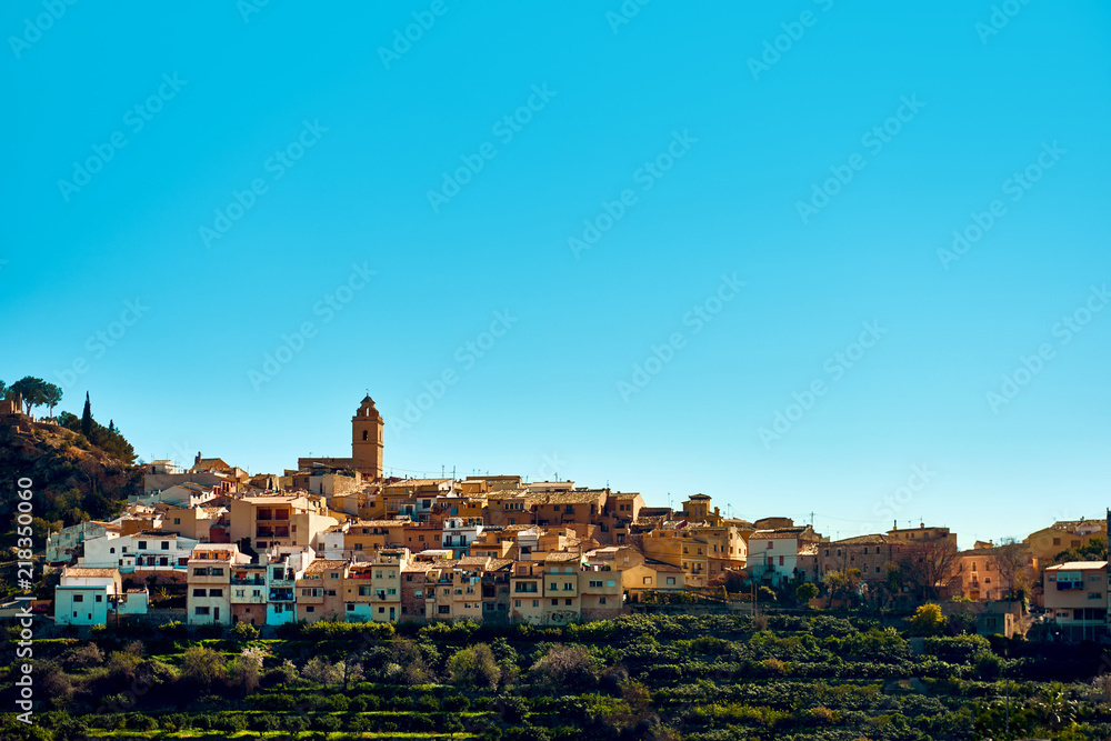 Picturesque village of Polop de la Marina. Spain