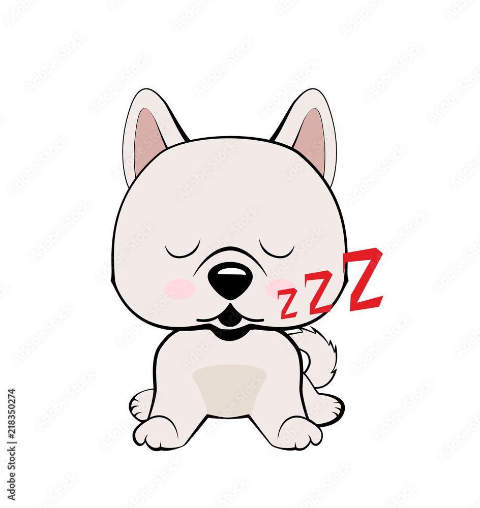 puppy character sleeping on its back, cute funny terrier vector illustration puppy character sleeping on its back, cute funny terrier vector illustration