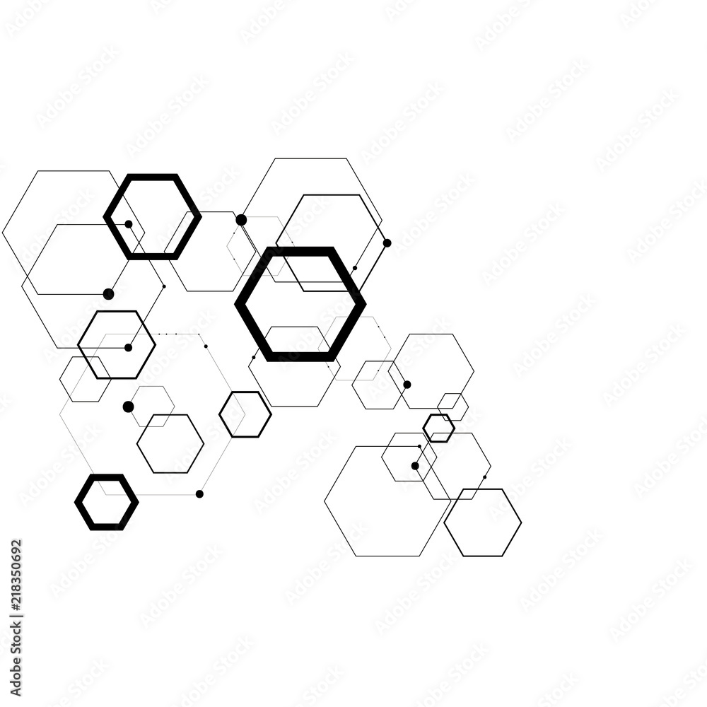 Fototapeta premium Vector science ant technology concept.