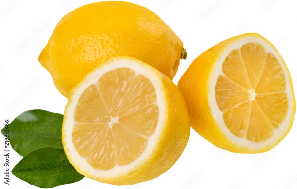 One whole lemon and one lemon cut in half