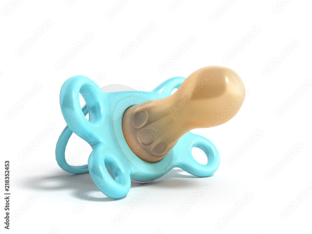 baby dummy 3D render illustration isolated on white background