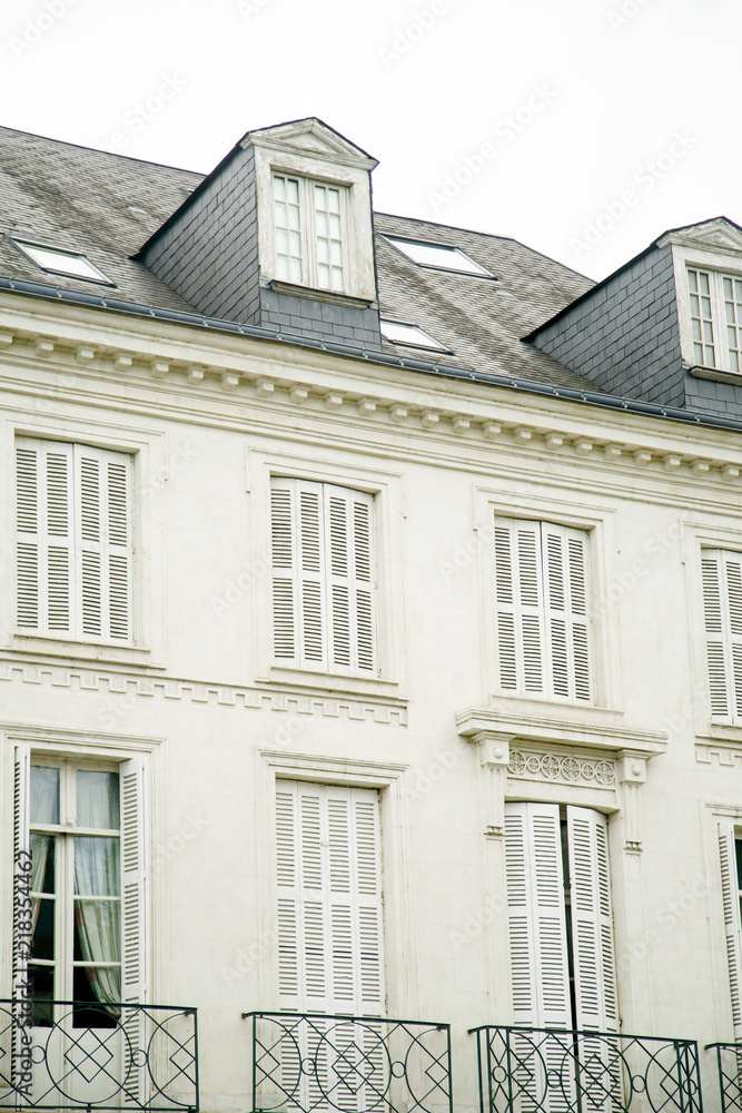 Fototapeta premium French traditional buildings on a street