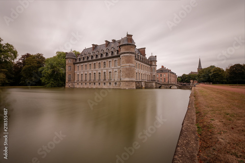 Chateau de Beloeil en pose longue photo