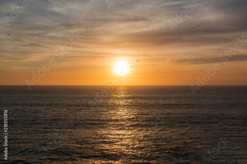 Sunset at sea in Tenerife, Canary islands, Spain © Mistervlad