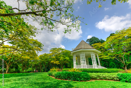 Photography The Bandstand (or Gazebo) at the Botanic Gardens, an UNESCO World Heritage Site of Singapore
