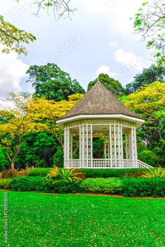 Photography The Bandstand (or Gazebo) at the Botanic Gardens, an UNESCO World Heritage Site of Singapore