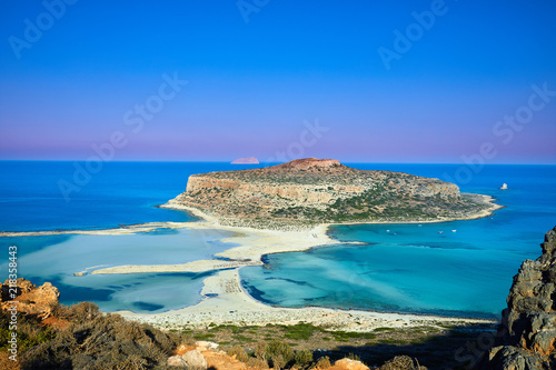Balos island, beach in Crete