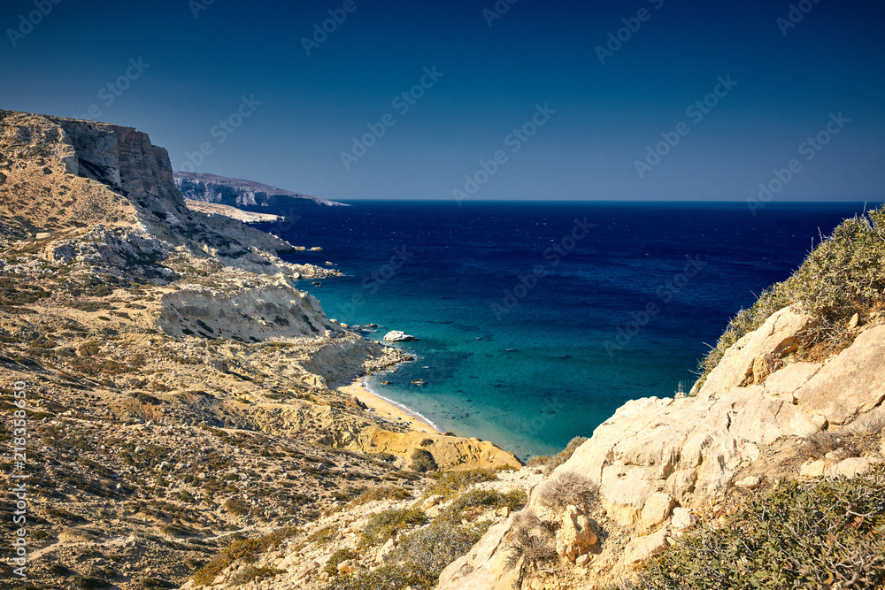Agios Pavlos beach panorama, Crete - Greece