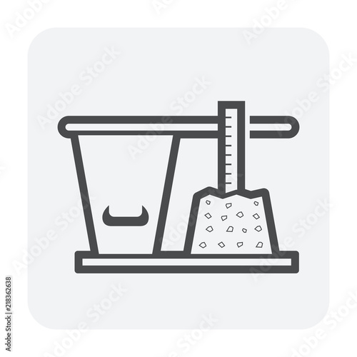 concrete testing icon
