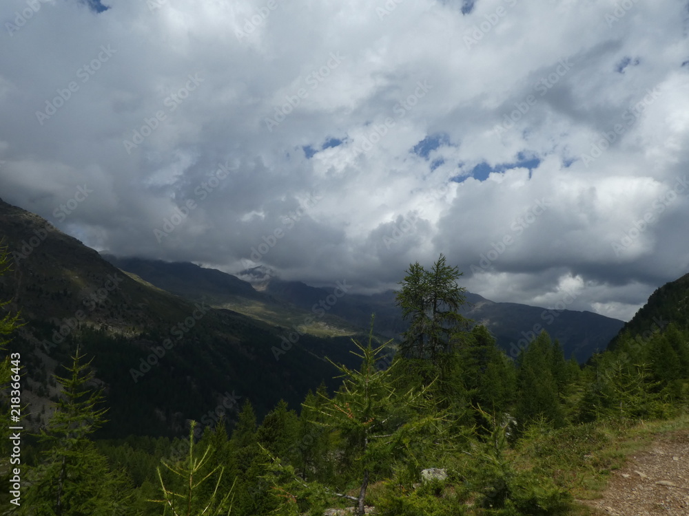 Obraz premium summit rock panorama landscape of the mountains in south tyrol italy europe