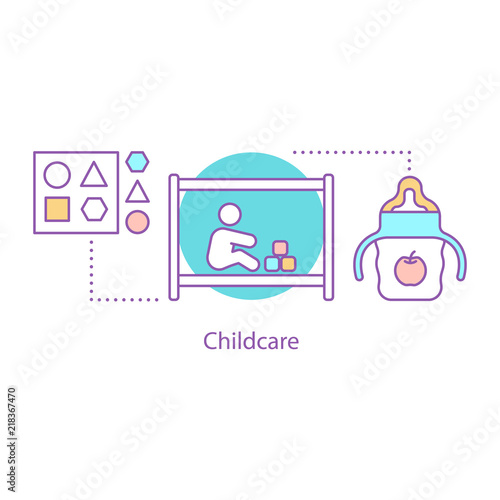 Childcare concept icon