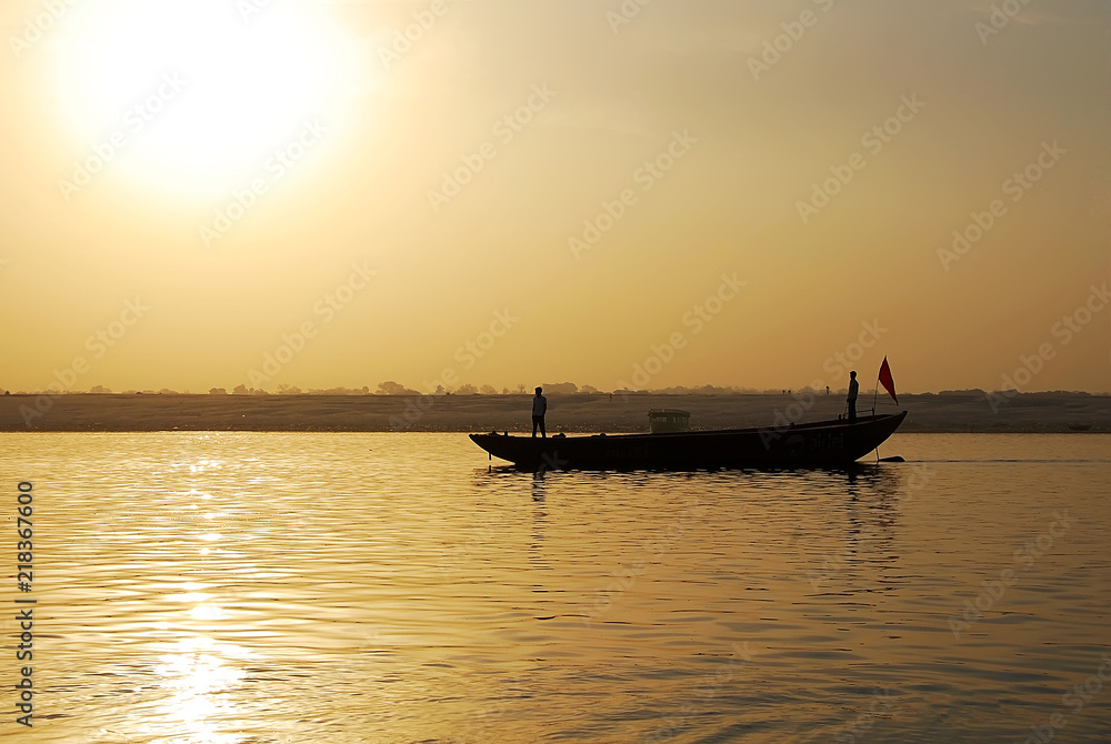 India. Varanasi. Ganges.