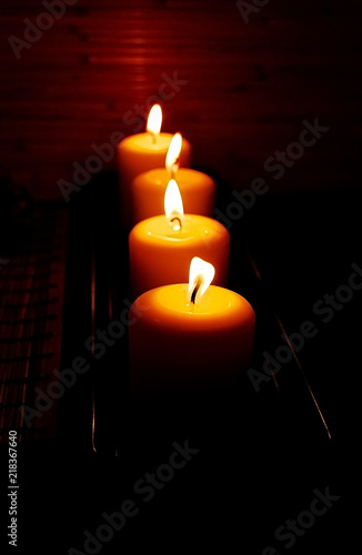 four candles, light