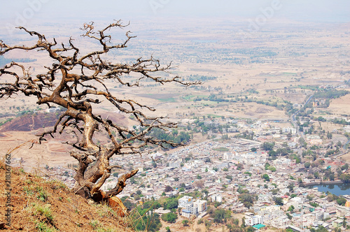 view of the village from the mountain