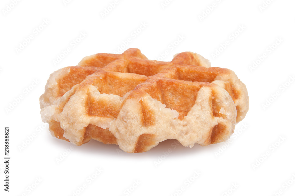 belgium waffle isolated on the white background belgium waffle isolated on the white background
