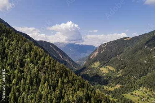 Mountain valley in Valtellina. Val Belviso photo