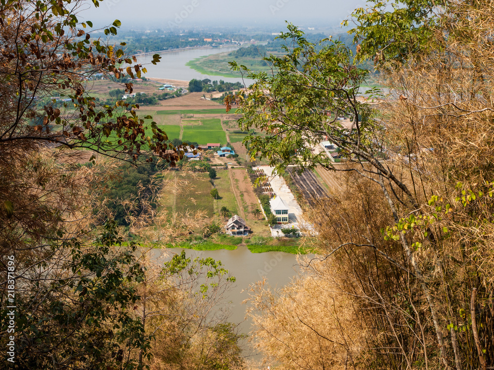 Fototapeta premium river view from mountain