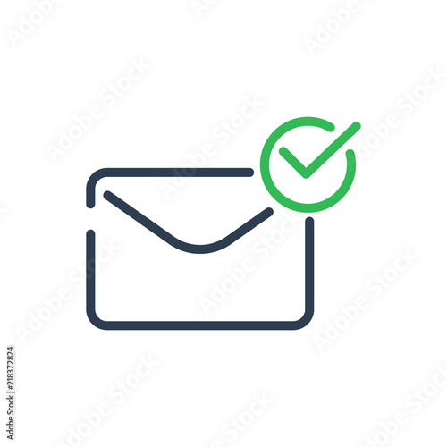 Line Art.  confirmation message vector