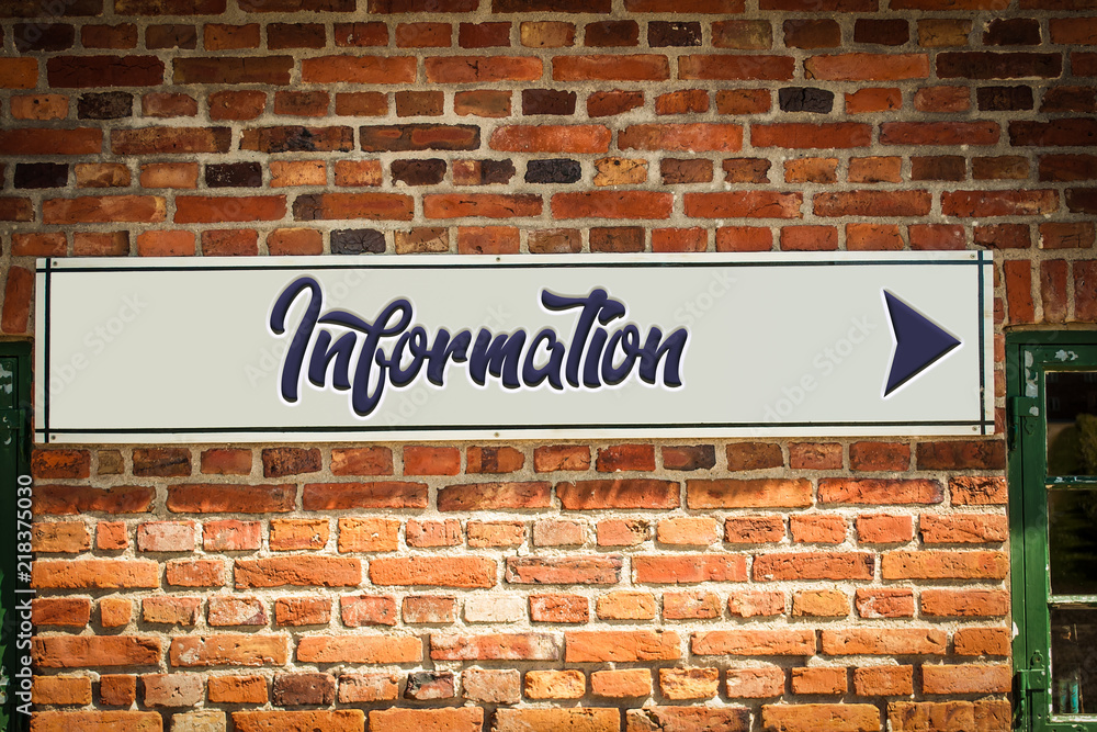Obraz premium Schild 318 - Information