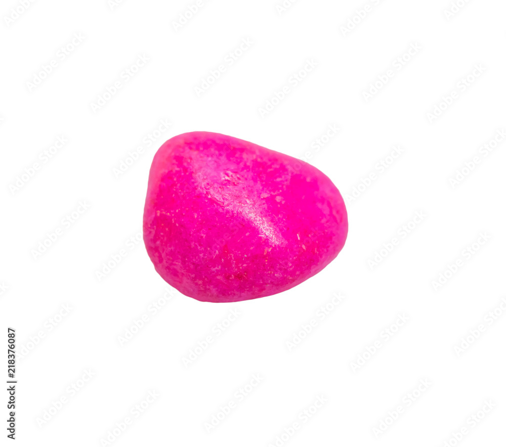 Pink stones on white background. Pink stones on white background.