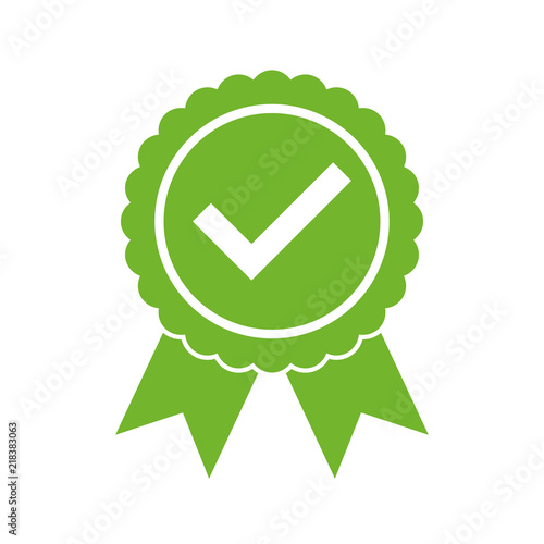 Approved certified icon. Certified seal icon