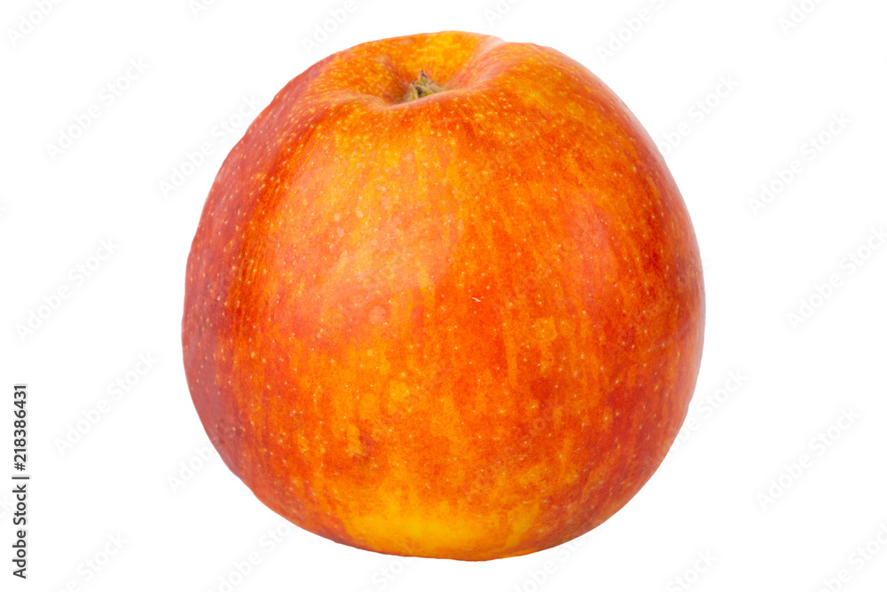 Red apple isolated on white background. Concept health. Red apple isolated on white background. Concept health.