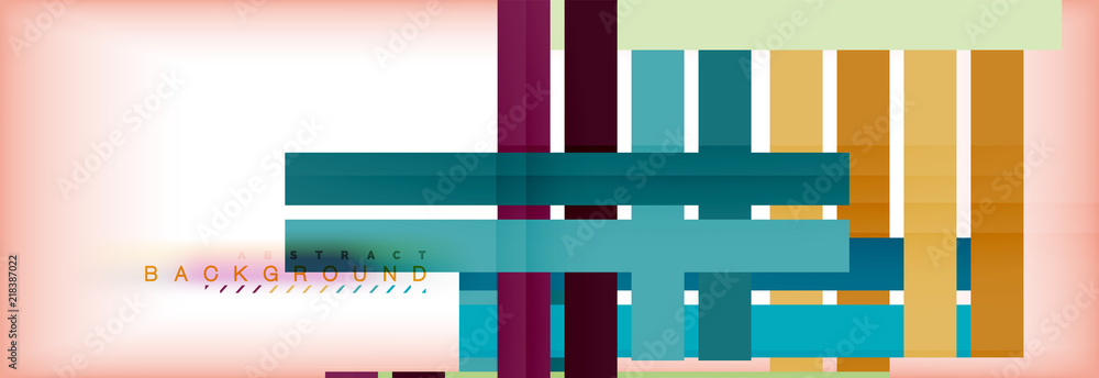 Color stripes and lines, geometric abstract background Color stripes and lines, geometric abstract background