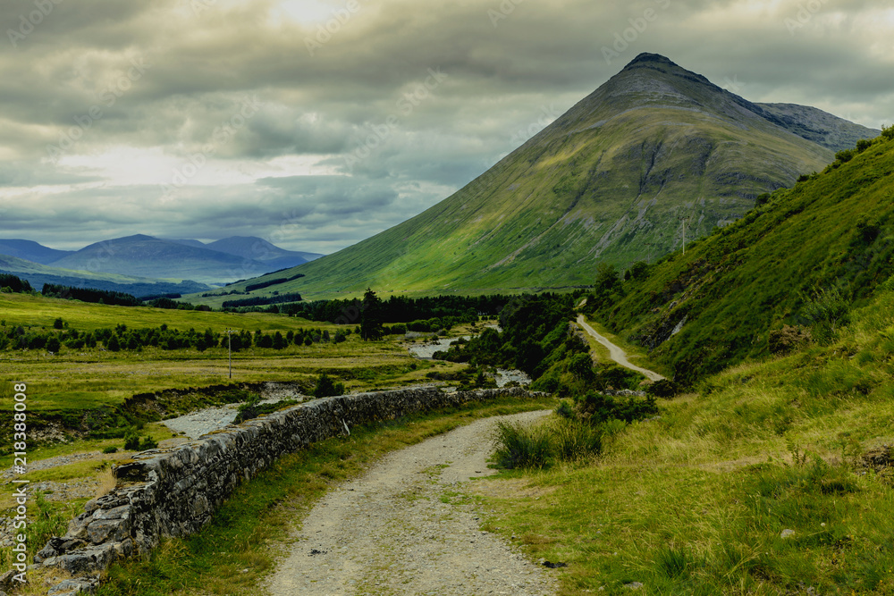 Scotland Highlands Landscape in Bridge of Orchy Nature Travel
