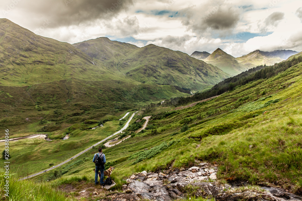 Highlands Landscape in Kyle Glenshiel Scotland Nature Travel