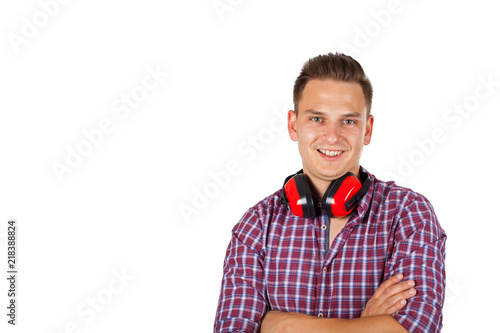 Young engineer with headset