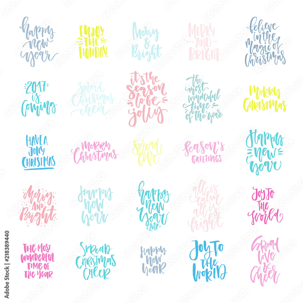 Handdrawn Christmas Lettering Handdrawn Christmas Lettering