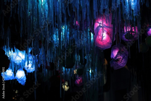 Photography BARCELONA, SPAIN - AUGUST 15, 2018: Major de Gracia Festival in Barcelona, Spain