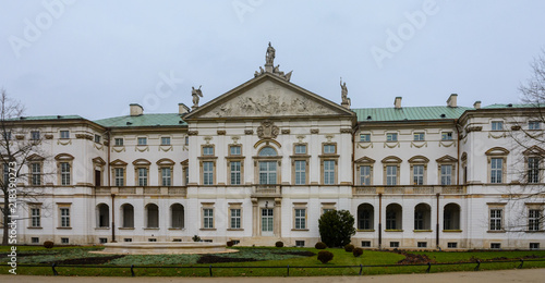 The Palace of Krasiński. Known as the Palace of the Polish-Lithuanian Commonwealth. Baroque palace in Warsaw. Poland. 