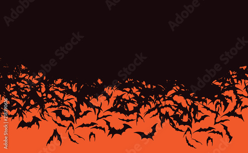 HalloweenBatHordeFlyingBlackBats