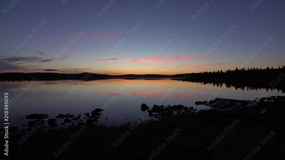 Sunset on lake pan left 25fps 4k Sunset on lake pan left 25fps 4k