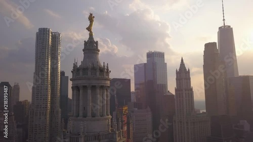 alt orbiting clockwise around cupola of Manhattan's Municipal Building photo