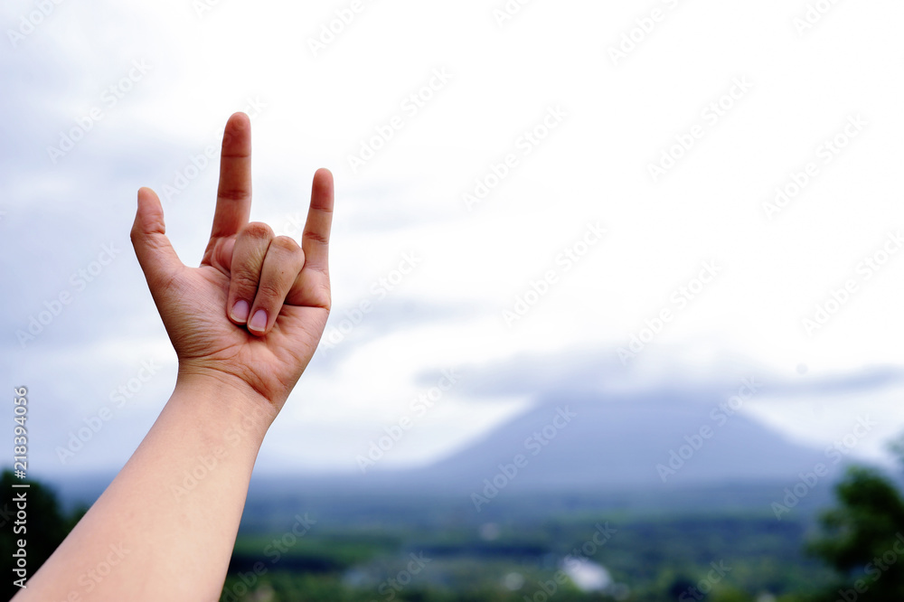 To tell the love with the symbol hand To tell the love with the symbol hand
