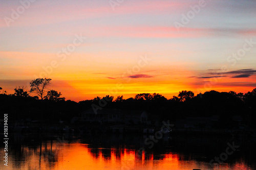 delaware bay sunset