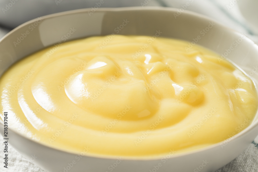 Homemade Vanilla Custard Pudding