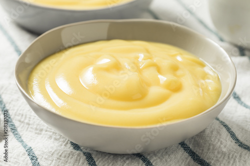 Fotografie, Tablou Homemade Vanilla Custard Pudding