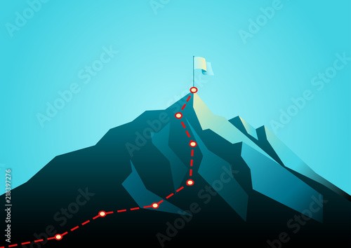 Business journey and planning concept